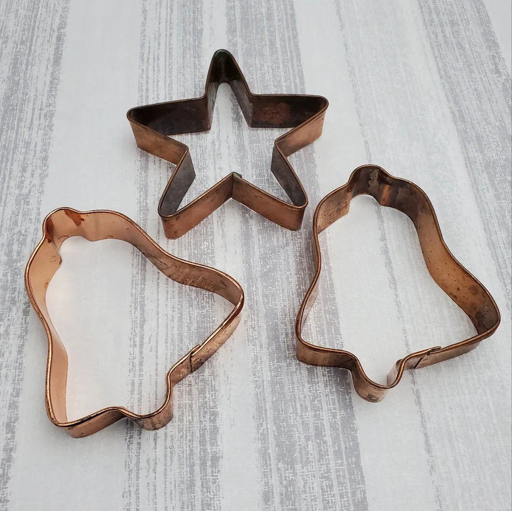 Vintage Copper Cookie Cutters *